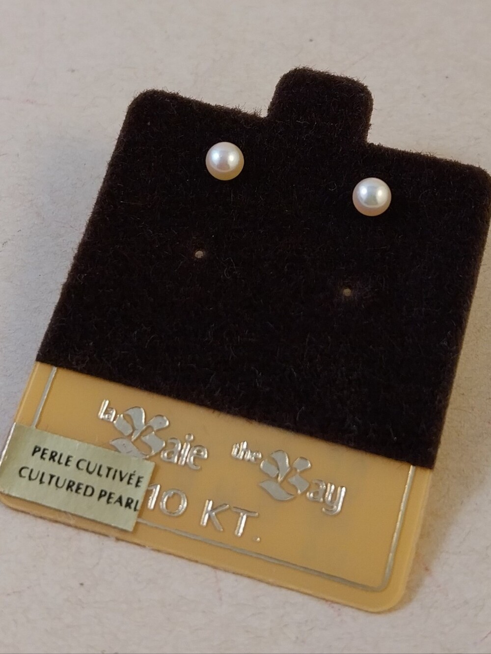 Cultured Pearl Stud Earrings - 10KT Gold